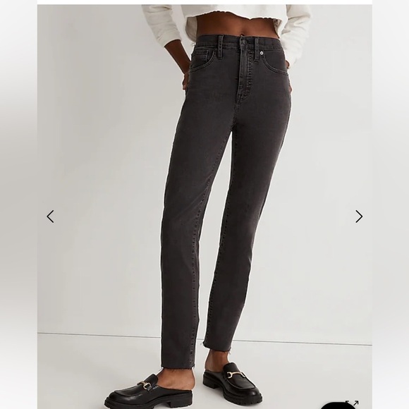 Madewell Stovepipe Jeans in Banberry Wash Raw-Hem Edition Size 26 - Picture 1 of 14